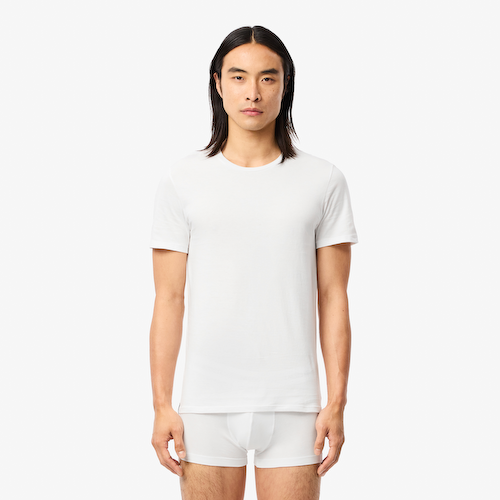 Набор мужских домашних футболок Lacoste Crew Neck (3шт.) #1