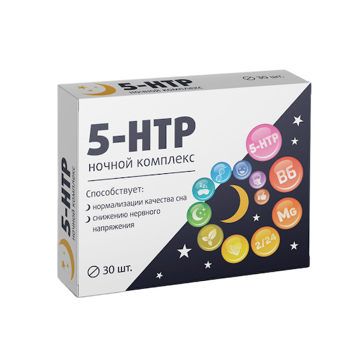 5-НТР ночной комплекс таблетки покрытые оболочкой 515мг № 30 БАД #1