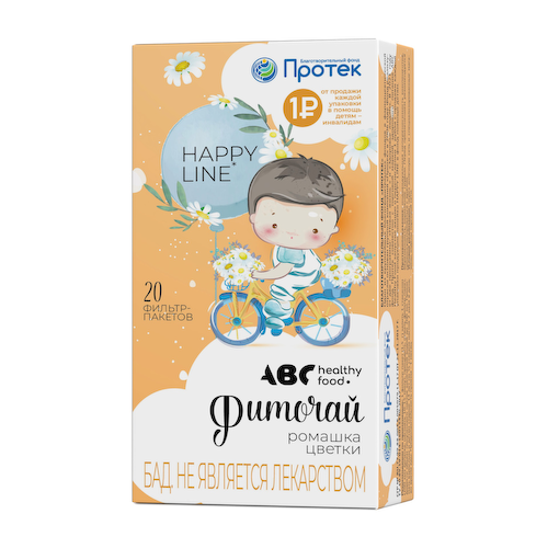 АВС хэлси фуд хэппи лайн фиточай ромашка фильтр-пакеты 1,5г № 20 #1