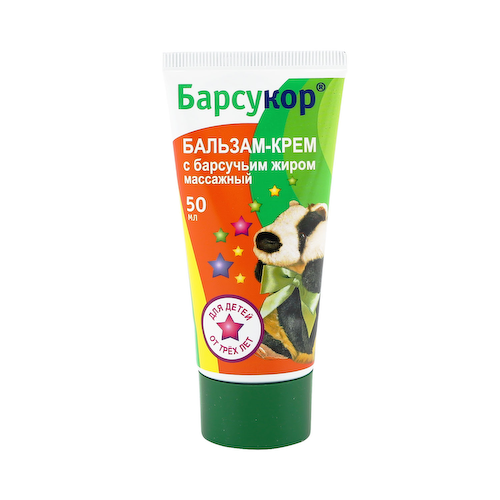 Барсукор для детей разогревающий бальзам массажный 50мл #1