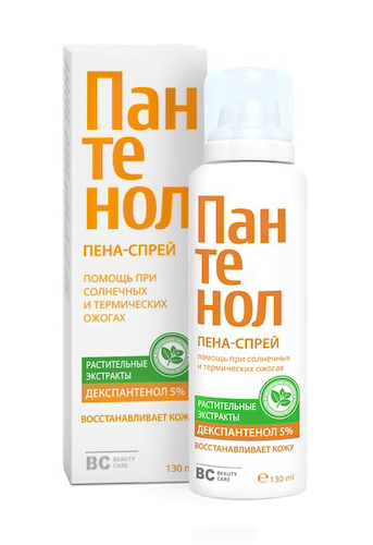 БиСи пена-устройством пантенол для ухода за кожей лица и тела при солнечных и термических ожогах 130мл #1
