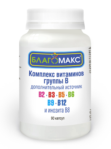 Благомакс Комплекс Витаминов группы В 150мг капсулы № 90 БАД #1