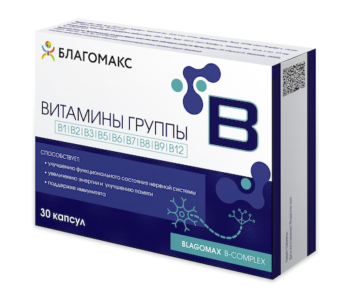 Благомакс витамины группы В капсулы по 0,35г № 30 #1
