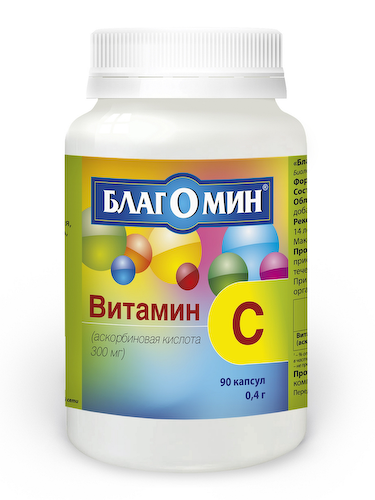 Благомин Витамин С капсулы 0,4г № 90 Бад #1