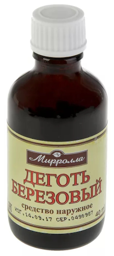 Деготь березовый Миролла раствор для наружного применения 40мл #1