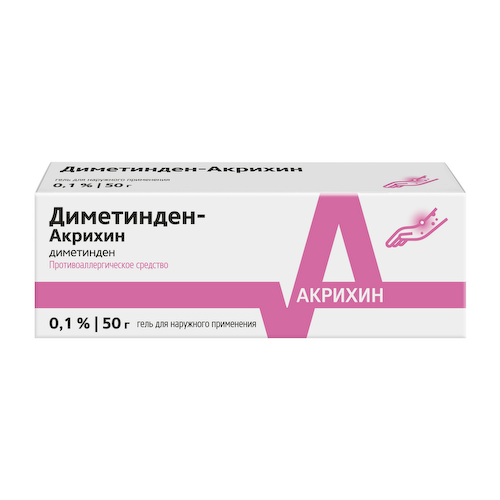 Диметинден-Акрихин гель для наружного применения 0.1% туба 50г № 1 #1