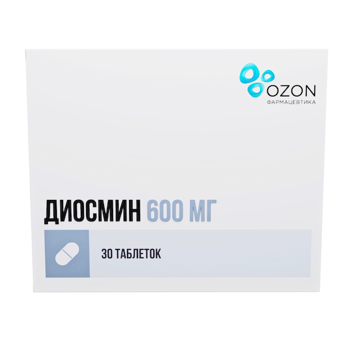 Диосмин таблетки покрытые оболочкой 600мг №30 #1