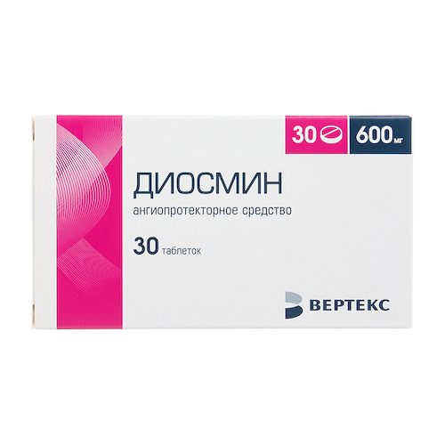 Диосмин таблетки покрытые оболочкой 600мг №30 #1