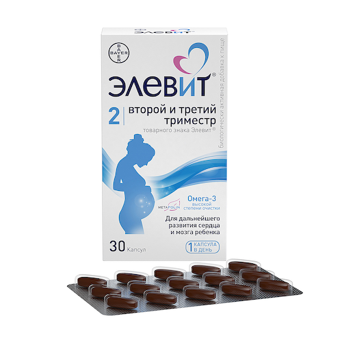 Элевит второй и третий триместр капсулы №30 #1