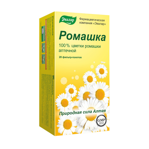 Эвалар ромашка цветки фиточай 1,5 фильтр-пакеты № 20 #1