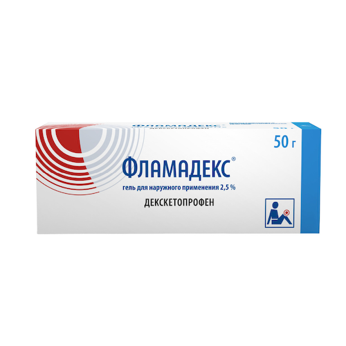 Фламадекс гель для наружного применения 2,5% 50г #1