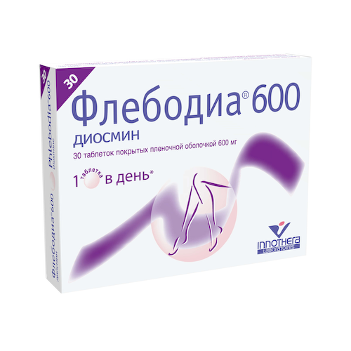 Флебодиа 600 таблетки покрытые оболочкой 600мг №30 #1