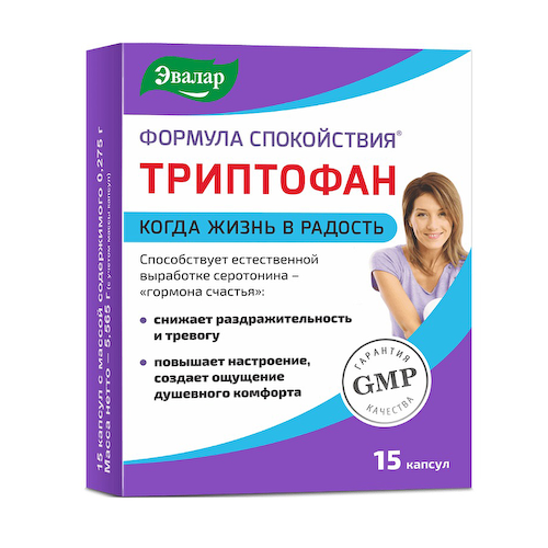 Формула Спокойствия Триптофан капсулы 0,275г №15 #1