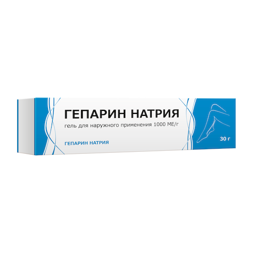 Гепарин натрия гель для наружного применения 1000 МЕ   r 30г #1