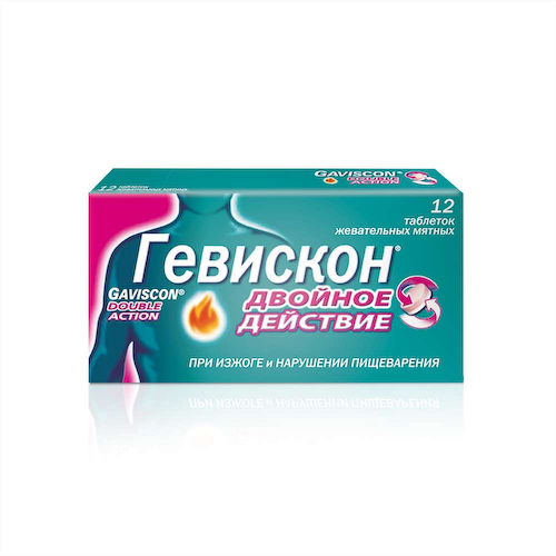 Гевискон Двойное Действие мята таблетки жевательные №12 #1