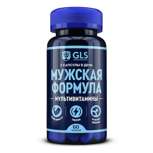 GLS мужская формула мультивитамины капсулы 440мг № 60 #1