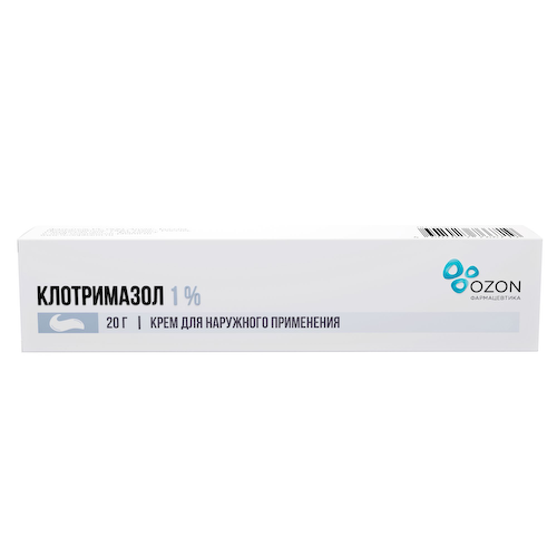 Клотримазол крем 1% 20г #1