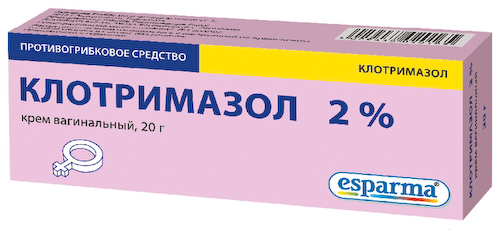 Клотримазол крем вагинальный 2% 20г #1
