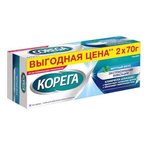 Корега крем для фиксации зубных протезов Экстра Сильный Мятный 70,0 N2 #1