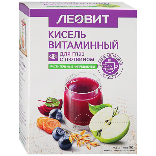 Леовит кисель Витаминный для глаз с лютеином № 5 пак #1