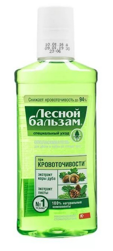 Лесной бальзам ополаскиватель для полости рта кора дуба   пихта 250мл #1