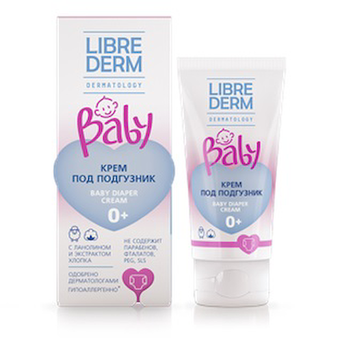 Librederm Baby крем под подгузник с ланолином и экстрактом хлопка 50 мл #1