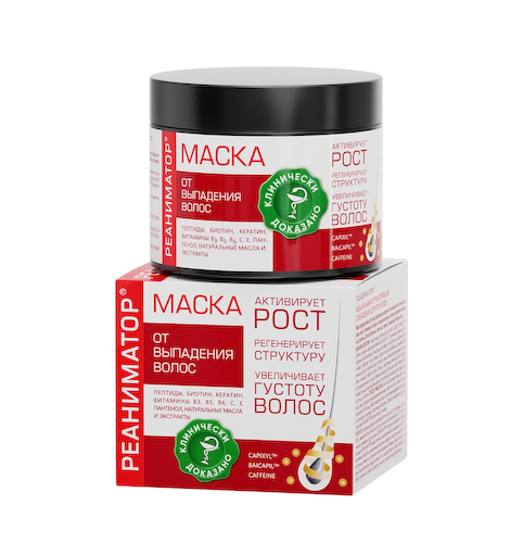 Лошадиная сила реаниматор маска укрепляющая от выпадения и для роста волос 250мл #1
