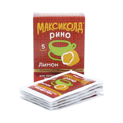 Максиколд Рино лимон порошок для раствора для приема внутрь 15г №5 #1