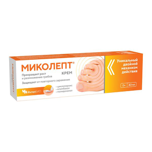 Миколепт крем противогрибковый для детей и взр. туба 40мл #1