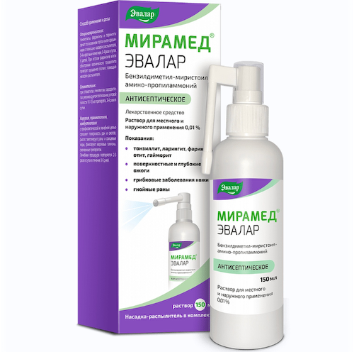 Мирамед Эвалар раствор для местного    наруж. прим 0,01% 150мл   насадка распылитель #1