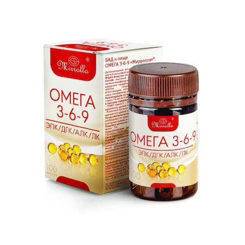 Мирролла Омега 3-6-9 капсулы 370мг № 100 #1