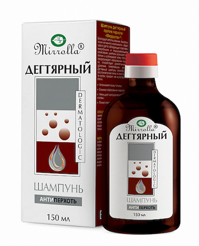 Мирролла шампунь п перхоти дегтярный 150мл #1