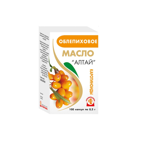 Облепиховое масло капсулы 200мг №100 #1