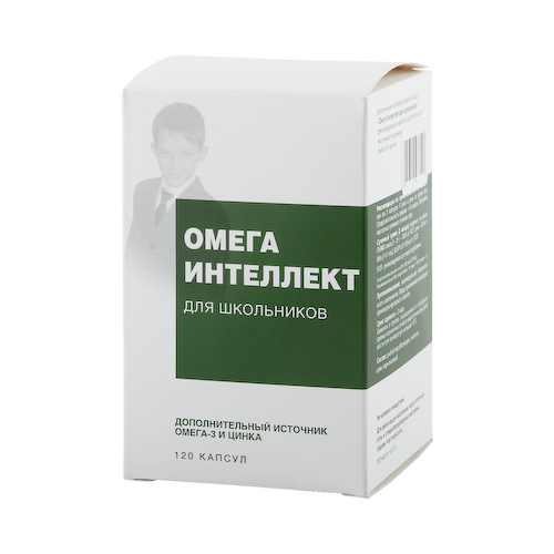 Омега Интеллект для школьников капсулы 0,5г №120 #1