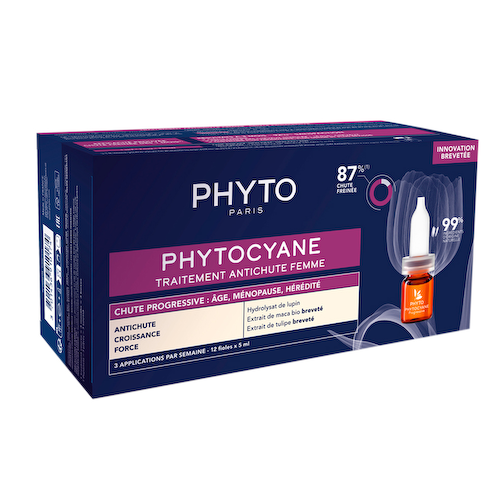 Phytosolba Phytocyane сыворотка против выпадения волос для женщин прогрессирующее выпадение 12x5мл #1