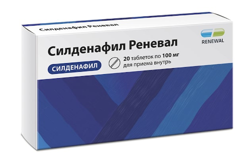 Силденафил Реневал таблетки покрытые оболочкой пленочной 100мг № 20 #1