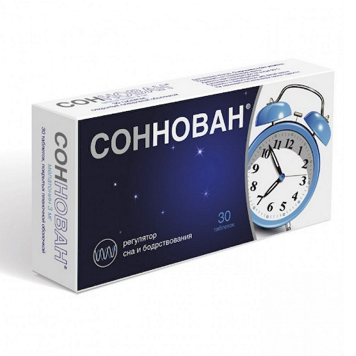 Соннован таблетки покрытые пленочной оболочкой 3мг №30 #1
