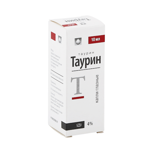Таурин капли глазные 4% 10мл #1