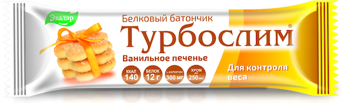 Турбослим ванильное печенье для контроля веса батончик 50г #1