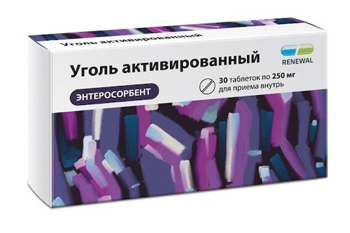 Уголь активированный Реневал таблетки 0,25г №30 #1