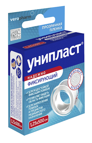 Унипласт пластырь на пленке 1,25х500см #1