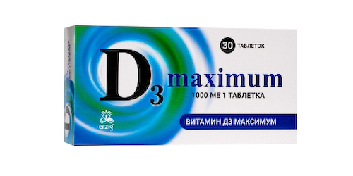 Витамин Д3 Максимум 1000МЕ таблетки 200мг № 30 БАД #1