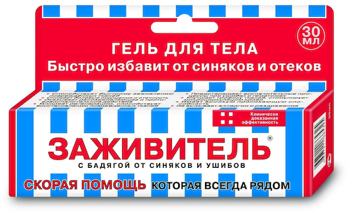 Заживитель от синяков ушибов бадяга гель для тела 30мл #1