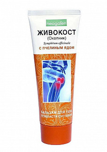 Живокост (пчелиный яд), бальзам для тела 100 мл #1