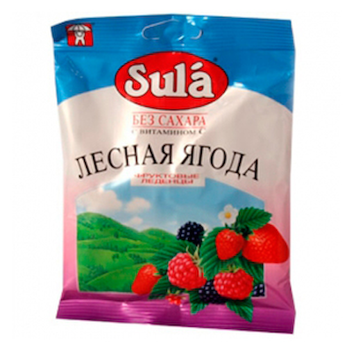 Зула леденцы Лесная ягода диабетические 60г #1