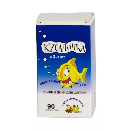 Рыбий жир Кусалочка для детей капс. №90 #1