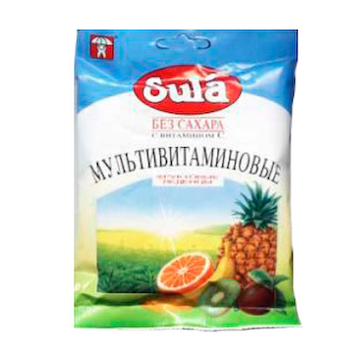 Зула леденцы Мультивитаминные диабетические 60г #1