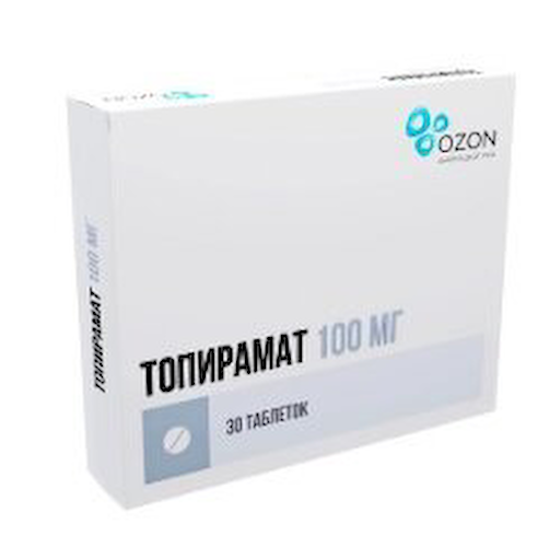 Топирамат таб. п/п/о 100мг №30 #1