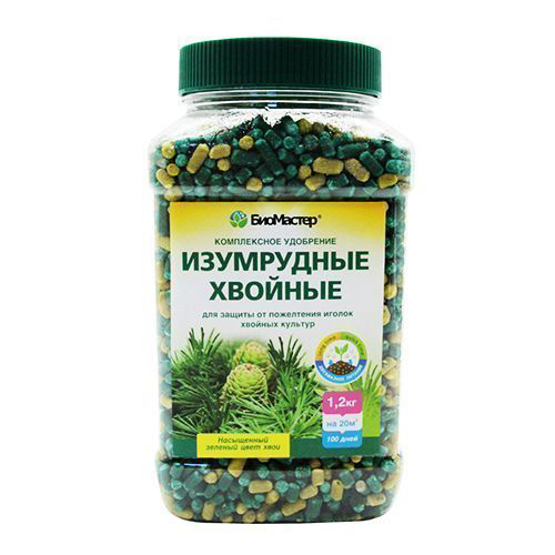 БиоМастер Изумрудные хвойные, комплексное минеральное удобрение 1,2 кг #1