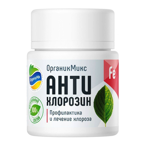 ОрганикМикс АнтиХлорозин, удобрение, профилактика и лечение хлороза 20 г #1